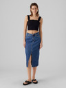 Vero Moda Kék Női farmer midi szoknya Vero Moda Veri Vero Moda Veri