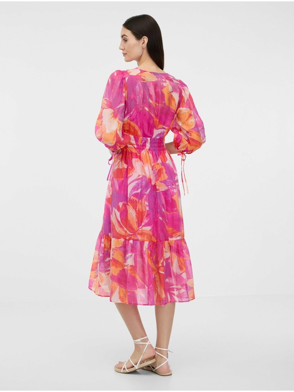 Orsay ORSAY sötét rózsaszín női midi ruha