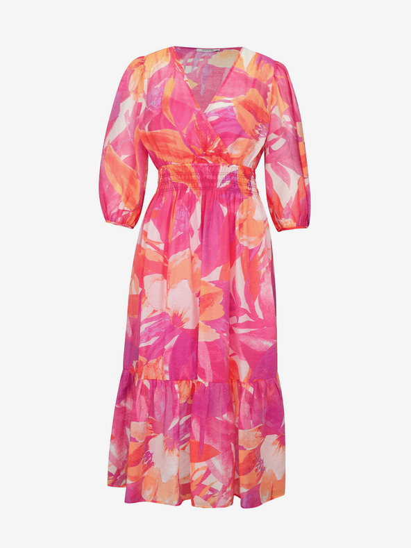 Orsay ORSAY sötét rózsaszín női midi ruha