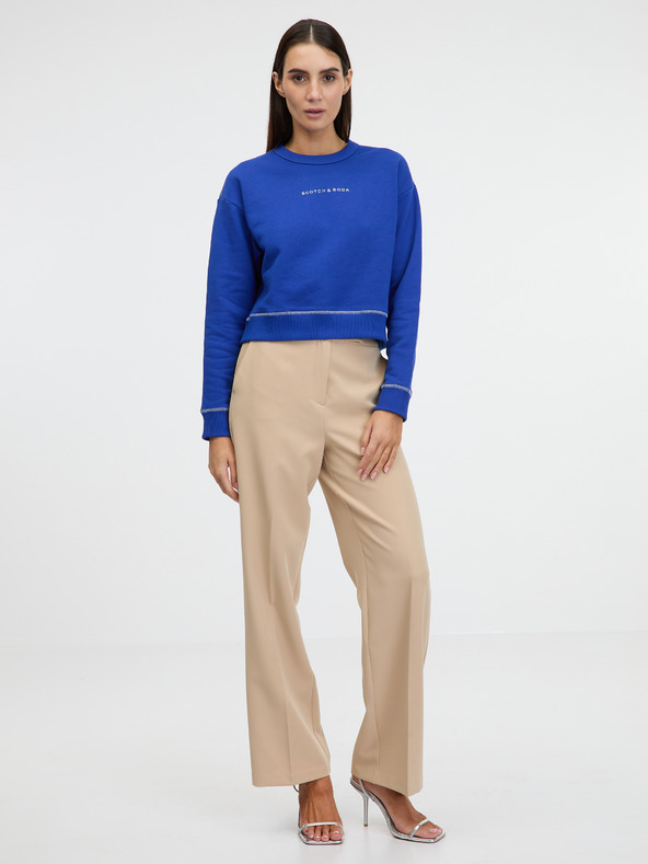 Scotch & Soda Sötétkék női rövid pulóver Scotch & Soda