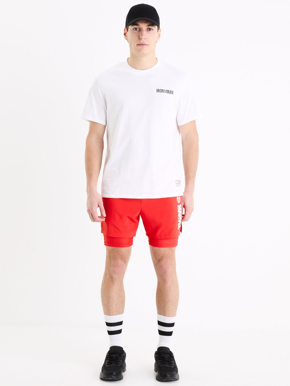 Celio Fehér férfi póló Celio Marvel Iron Man nyomattal