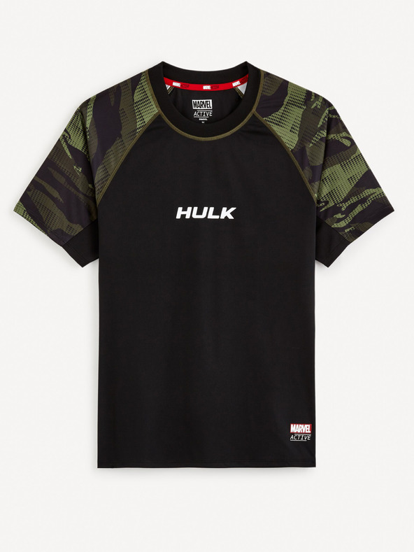 Celio Fekete férfi Celio Marvel Hulk sportpóló
