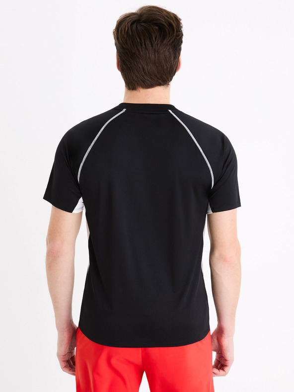 Celio Fekete férfi sport póló Celio Marvel Iron Man sportpóló