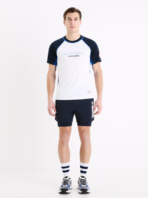 Celio Fehér férfi Celio Marvel Captain America sportpóló