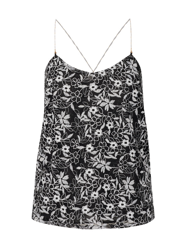 Orsay ORSAY fekete női mintás tank top