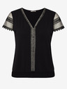 Orsay ORSAY fekete női póló rövid ujjal