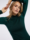 Orsay ORSAY sötétzöld női kötött ujjú ruha