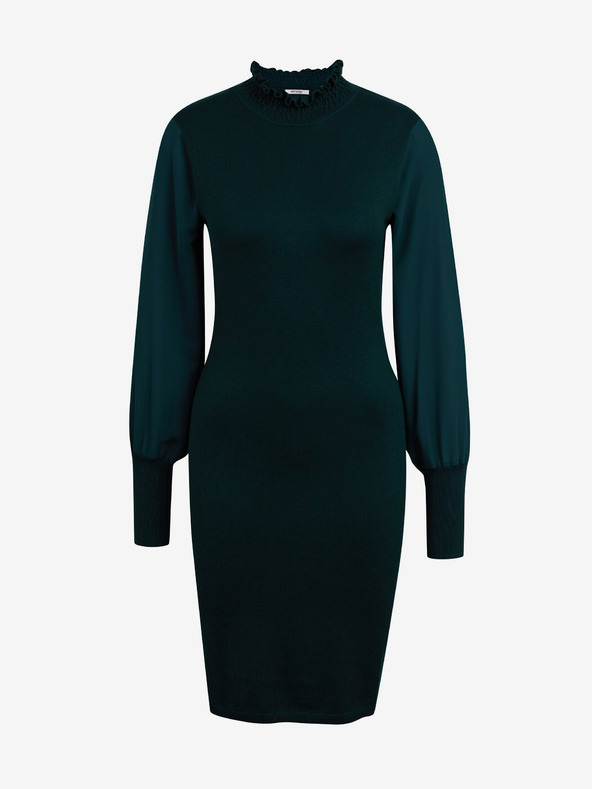 Orsay ORSAY sötétzöld női kötött ujjú ruha