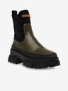 Steve Madden Fekete-zöld női bőr chelsea csizma Steve Madden Triumphal Bootie