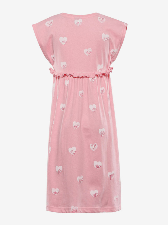 NAX Rózsaszín lányoknak mintás ruha NAX Eseqo