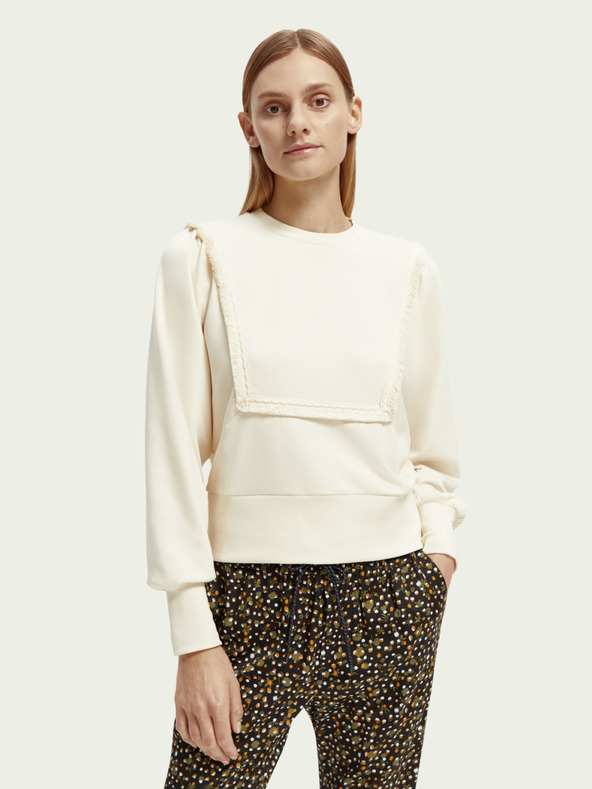 Scotch & Soda Krémszínű női pulóver Scotch & Soda