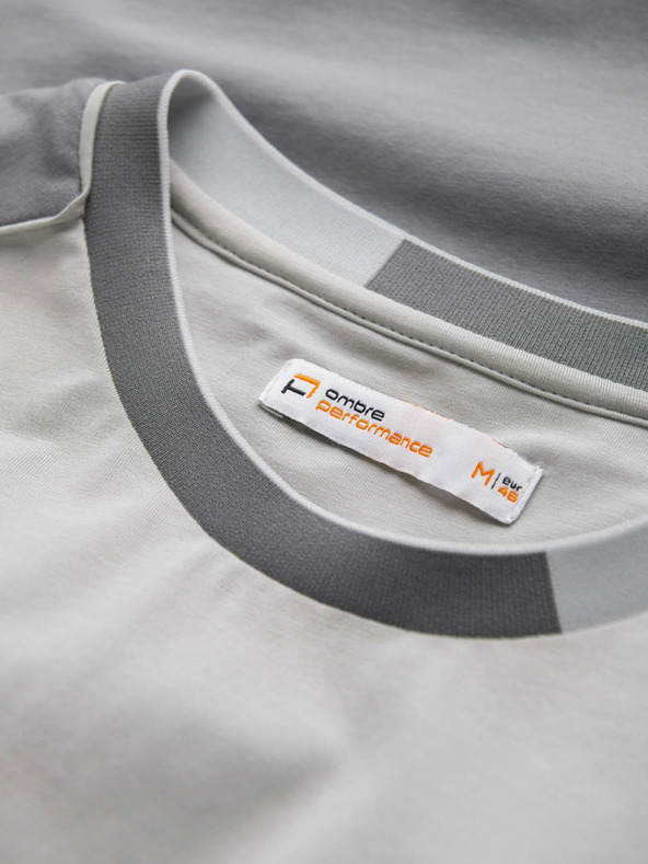 Ombre Clothing Szürke férfi póló Ombre ruházat