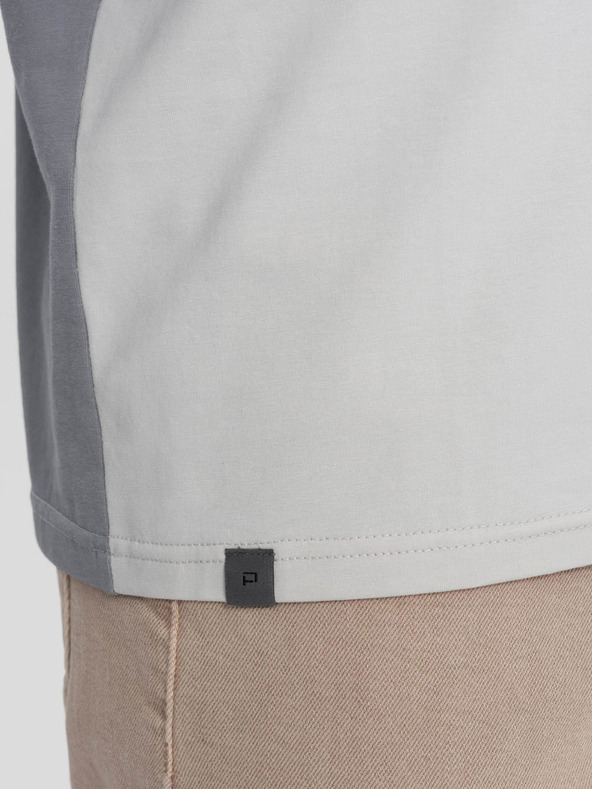 Ombre Clothing Szürke férfi póló Ombre ruházat