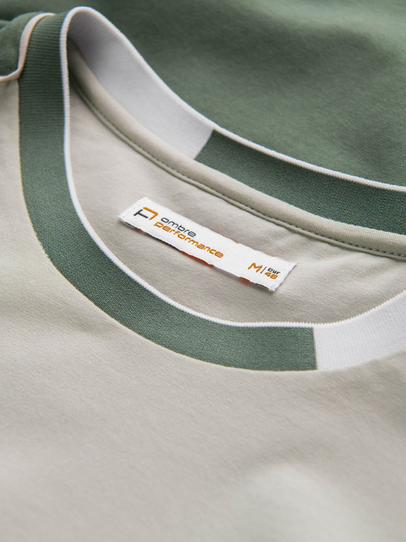 Ombre Clothing Világoszöld férfi ing Ombre Ruházat