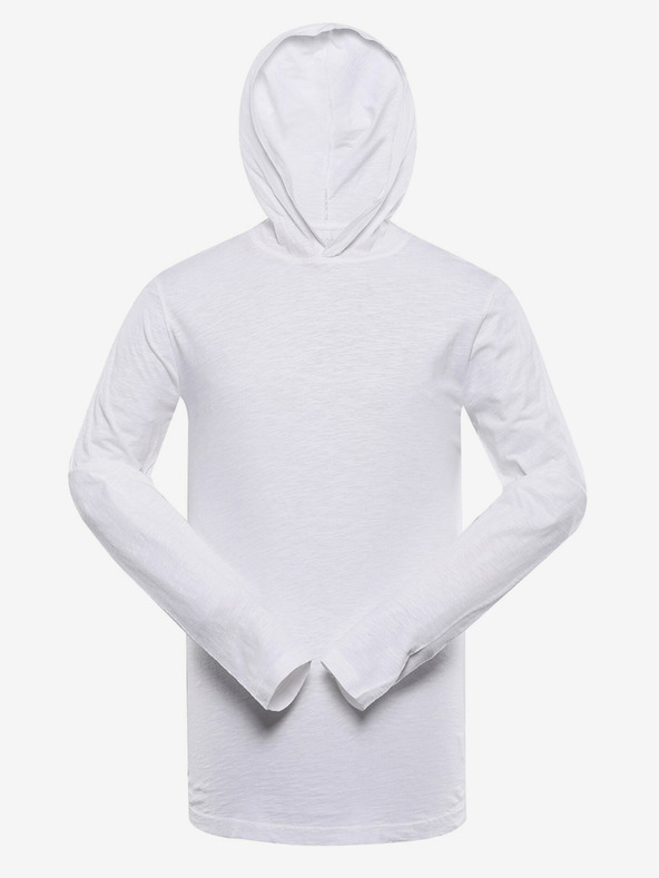 NAX Fehér férfi NAX Komer kapucnis póló