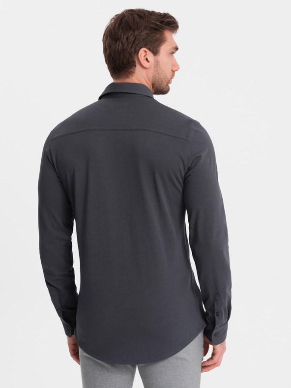 Ombre Clothing Szürke férfi trikó ing Ombre Clothing Ombre Clothing