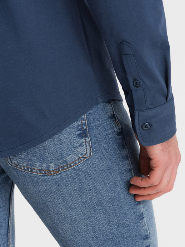 Ombre Clothing Kék férfi trikó ing Ombre Clothing Ombre Clothing