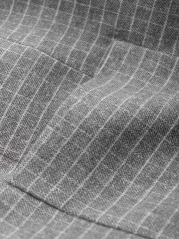 Ombre Clothing Férfi szürke kockás zakó gyapjúkeverékkel Ombre Clothing