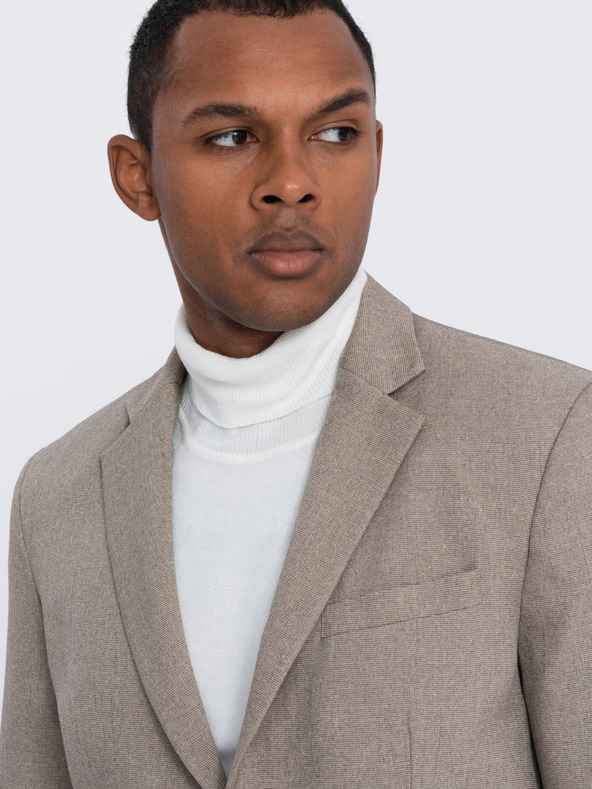 Ombre Clothing Bézs férfi blézer Ombre Ruházat