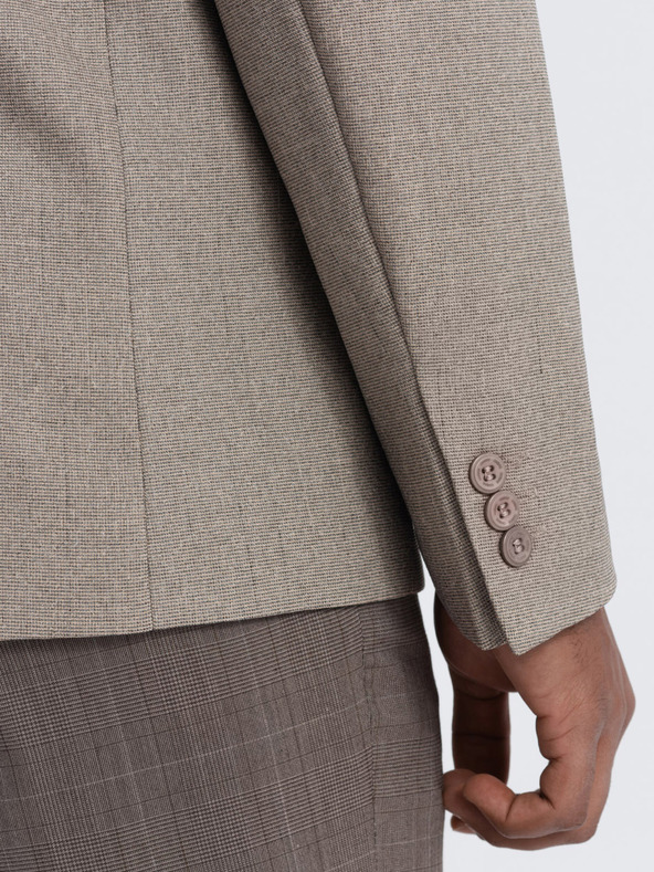 Ombre Clothing Bézs férfi blézer Ombre Ruházat