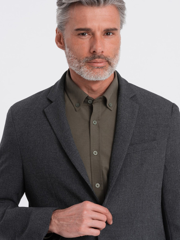 Ombre Clothing Sötétszürke férfi dzseki Ombre Clothing