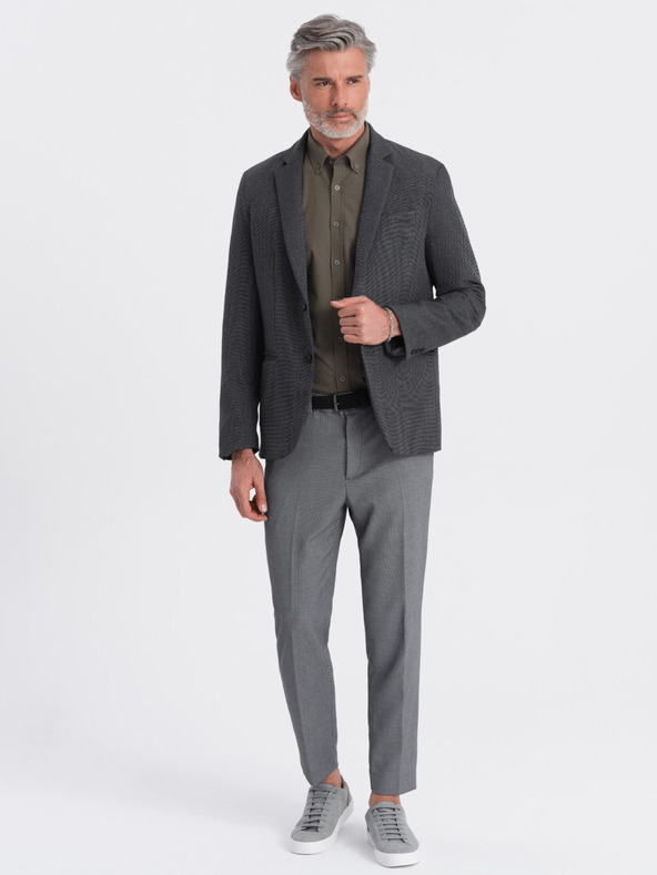 Ombre Clothing Sötétszürke férfi dzseki Ombre Clothing