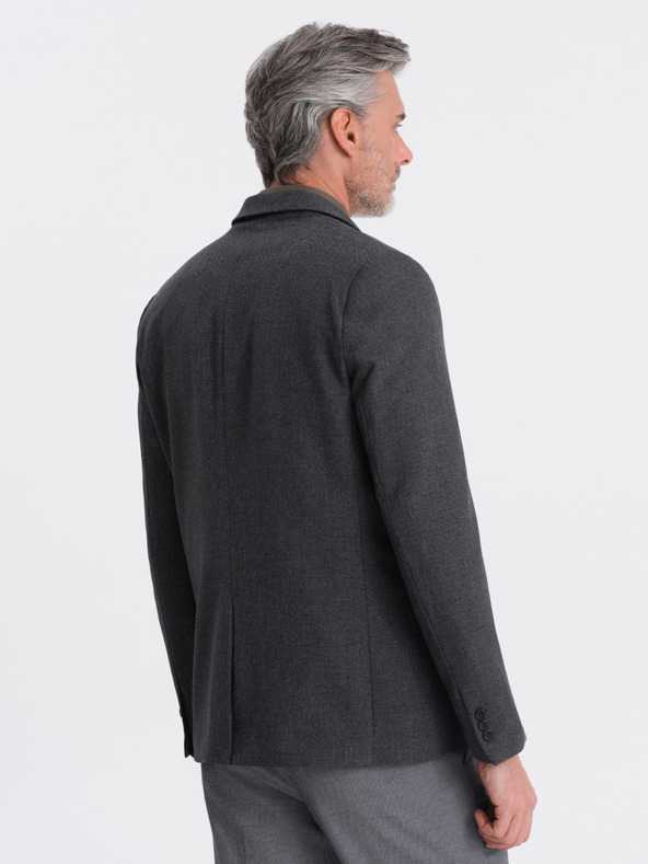 Ombre Clothing Sötétszürke férfi dzseki Ombre Clothing