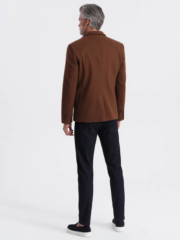 Ombre Clothing Barna férfi zakó Ombre Ruházat