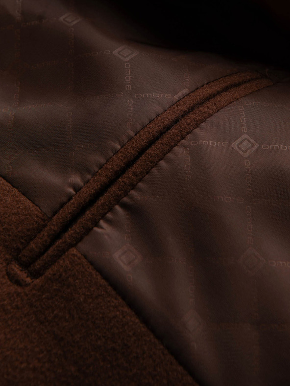 Ombre Clothing Barna férfi zakó Ombre Ruházat