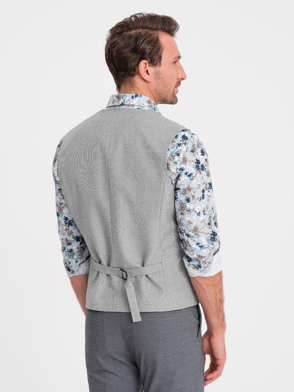 Ombre Clothing Világosszürke férfi öltönyzakó gallérral Ombre Clothing Ombre Clothing