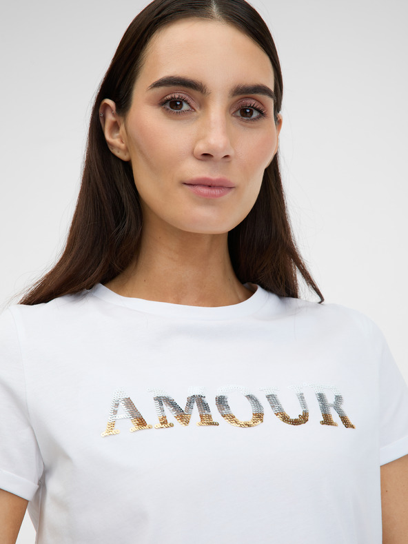 Orsay ORSAY fehér női rövid ujjú póló