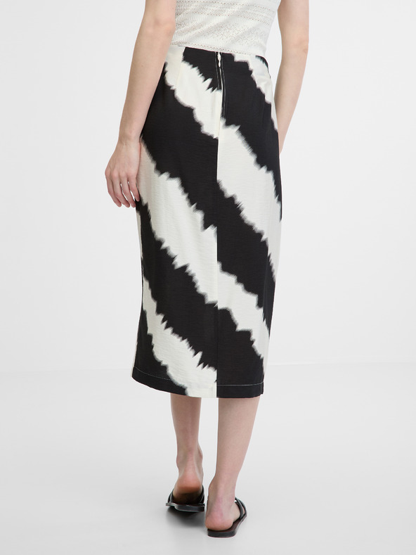 Orsay ORSAY fehér-fekete női szoknya