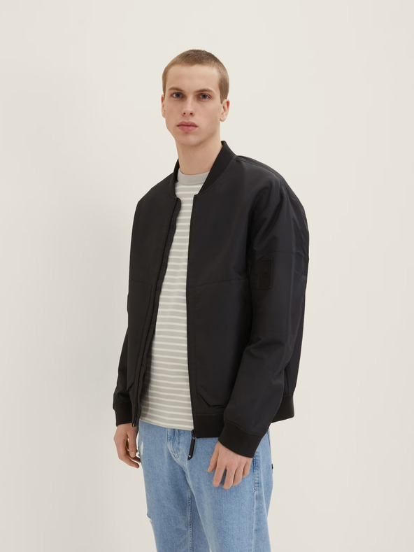 Tom Tailor Denim Fekete férfi bomber Tom Tailor Denim