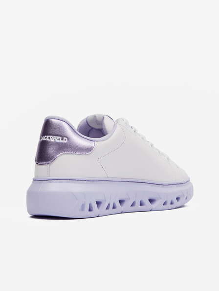 Karl Lagerfeld Lila-fehér női bőr tornacipő KARL LAGERFELD Kapri Kite Karl Karl