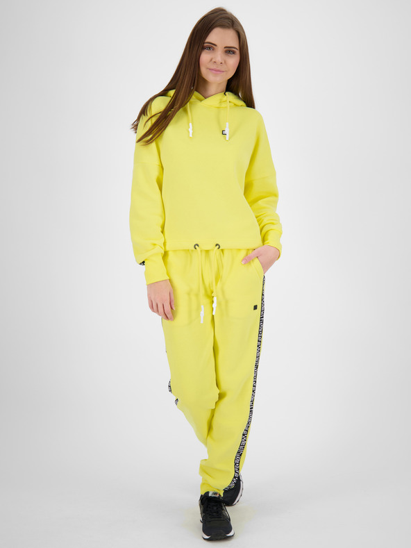 Alife and Kickin Sárga női Alife and Kickin kapucnis pulóver