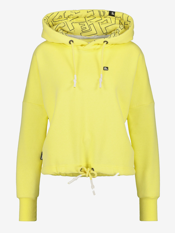 Alife and Kickin Sárga női Alife and Kickin kapucnis pulóver