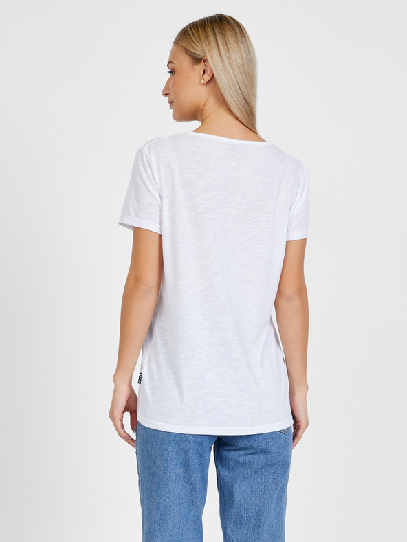 Sam 73 Fehér női nyomtatott póló SAM 73 Arias