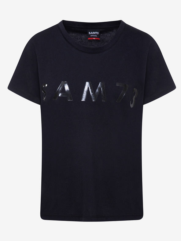 Sam 73 Fekete női nyomtatott póló SAM 73