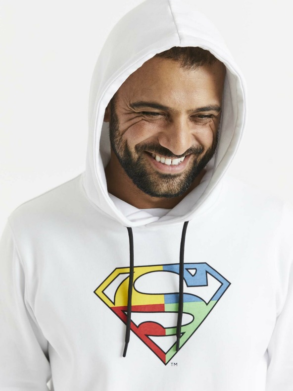 Celio Fehér férfi nyomtatott pulóver Celio Lvemansw