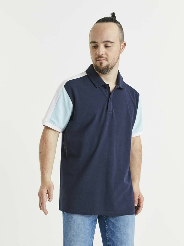 Celio Sötétkék férfi pólóing Celio