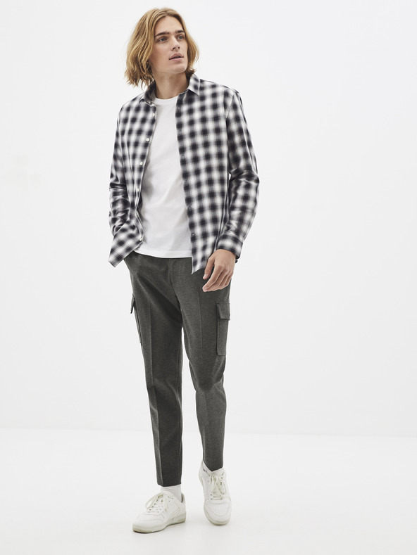 Celio Fekete-fehér kockás ing Celio Sablaflou