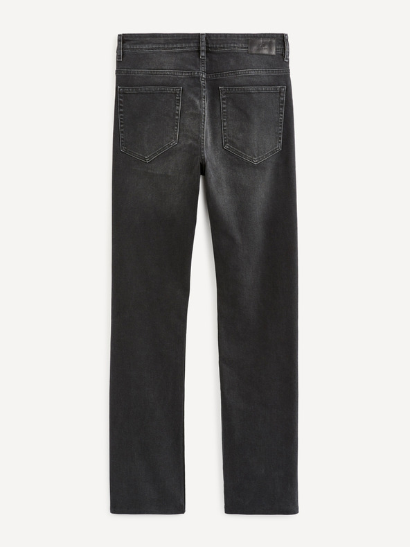 Celio Fekete egyenes szabású farmer Celio Voblack5