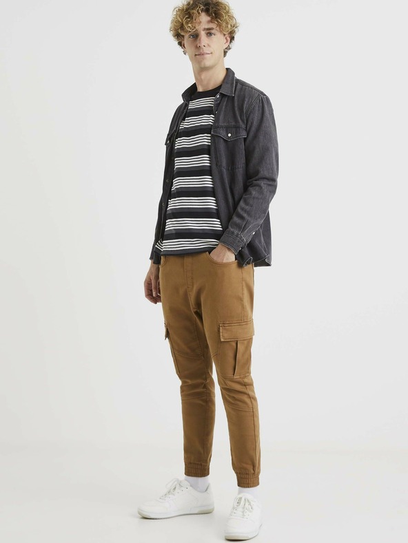 Celio Fekete csíkos basic ing Celio Veband