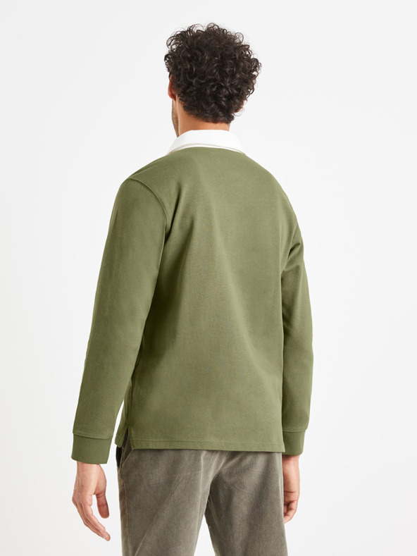 Celio Zöld férfi póló póló Celio Vemix