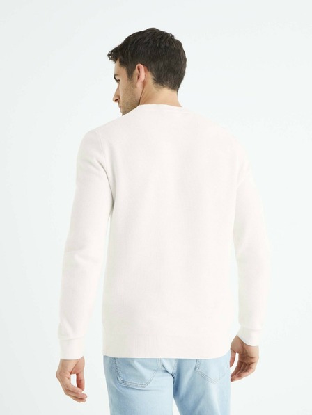 Celio Fehér férfi pulóver Celio Bepic Celio Bepic