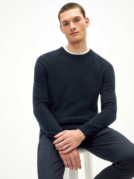 Celio Sötétkék férfi kasmír pulóver Celio Jecloud