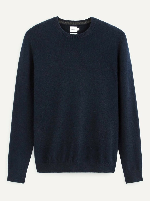 Celio Sötétkék férfi kasmír pulóver Celio Jecloud