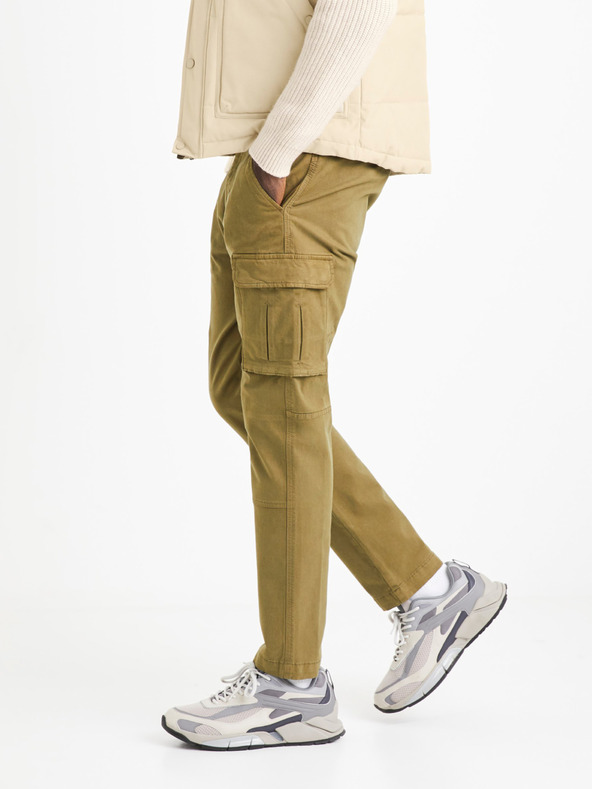Celio Celio Volcan férfi khaki színű nadrág