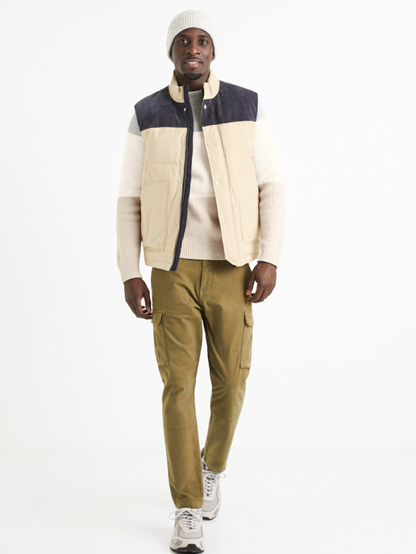 Celio Celio Volcan férfi khaki színű nadrág