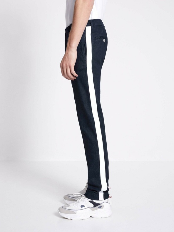 Celio Sötétkék férfi slim fit farmer csíkkal Celio C25